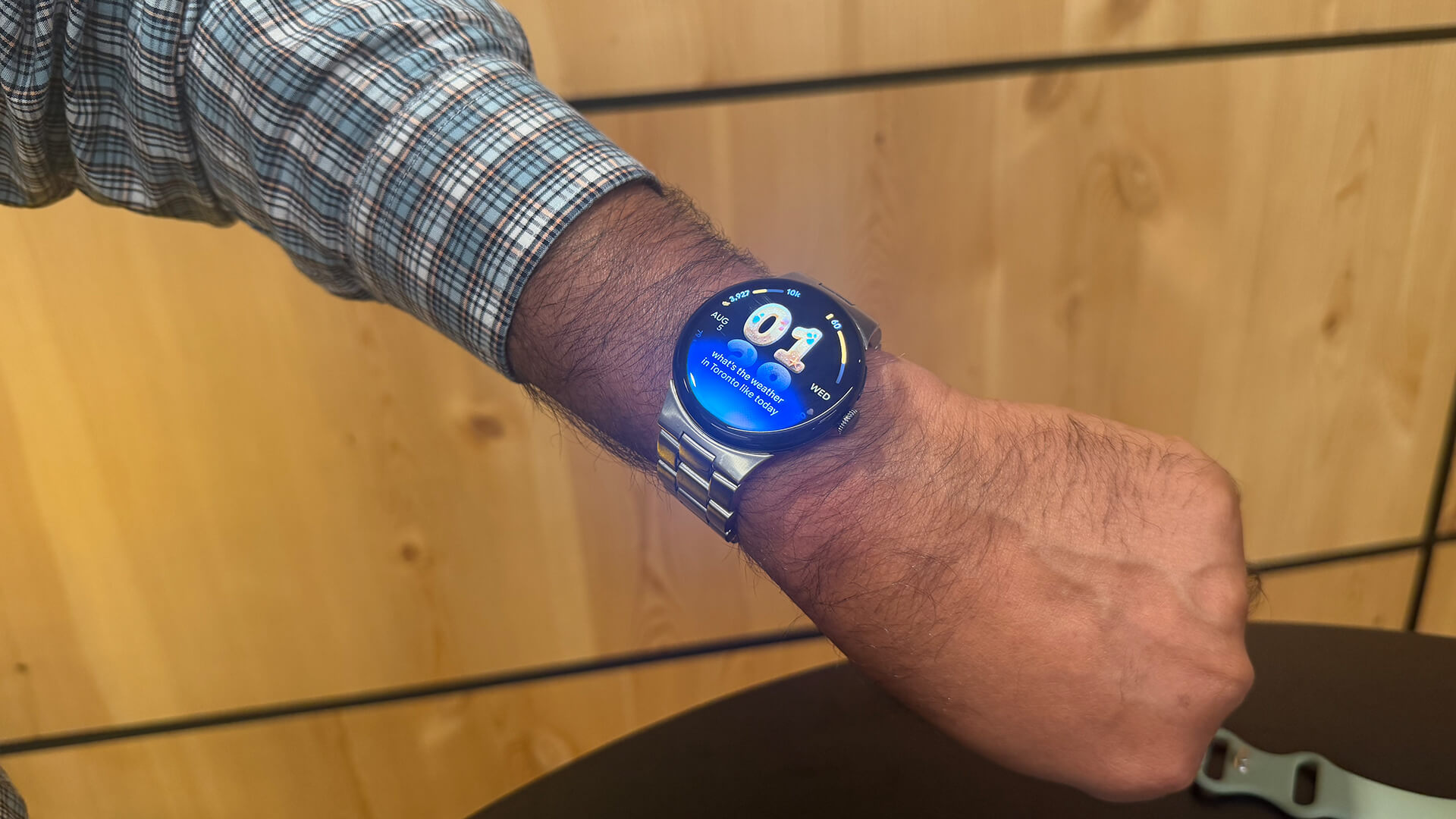 Google Pixel Watch 5 on wrist