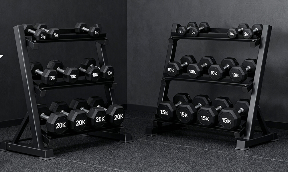 Zlinke 3-tier dumbbell rack