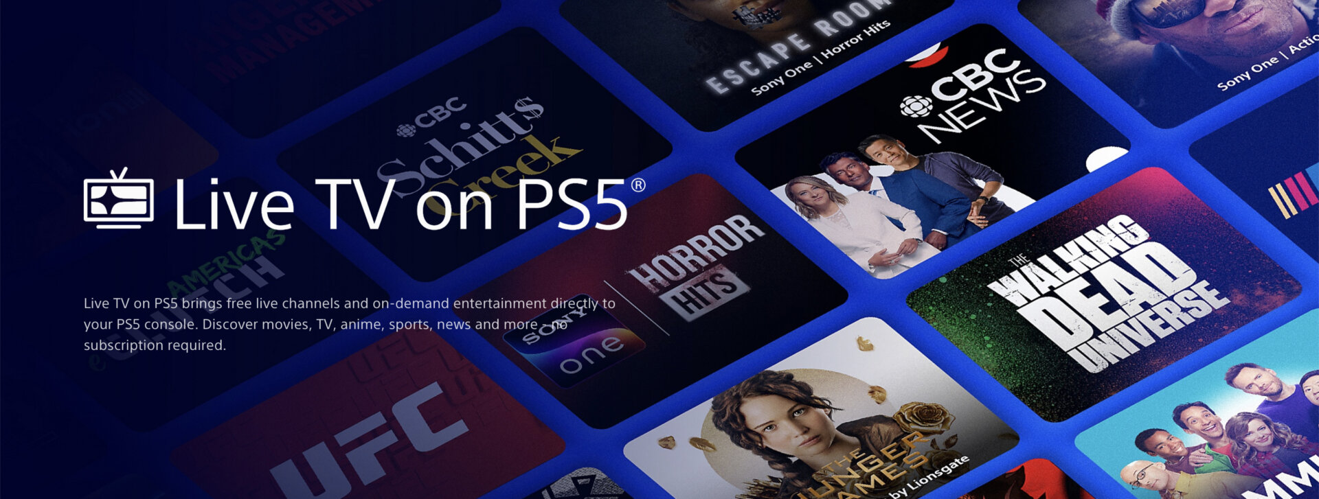 Live TV on PS5