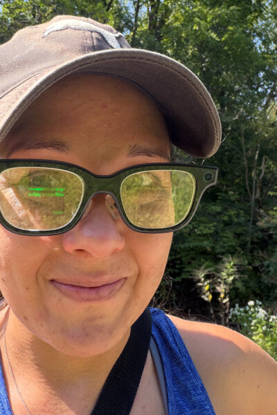Rokid glasses showing messages on screen