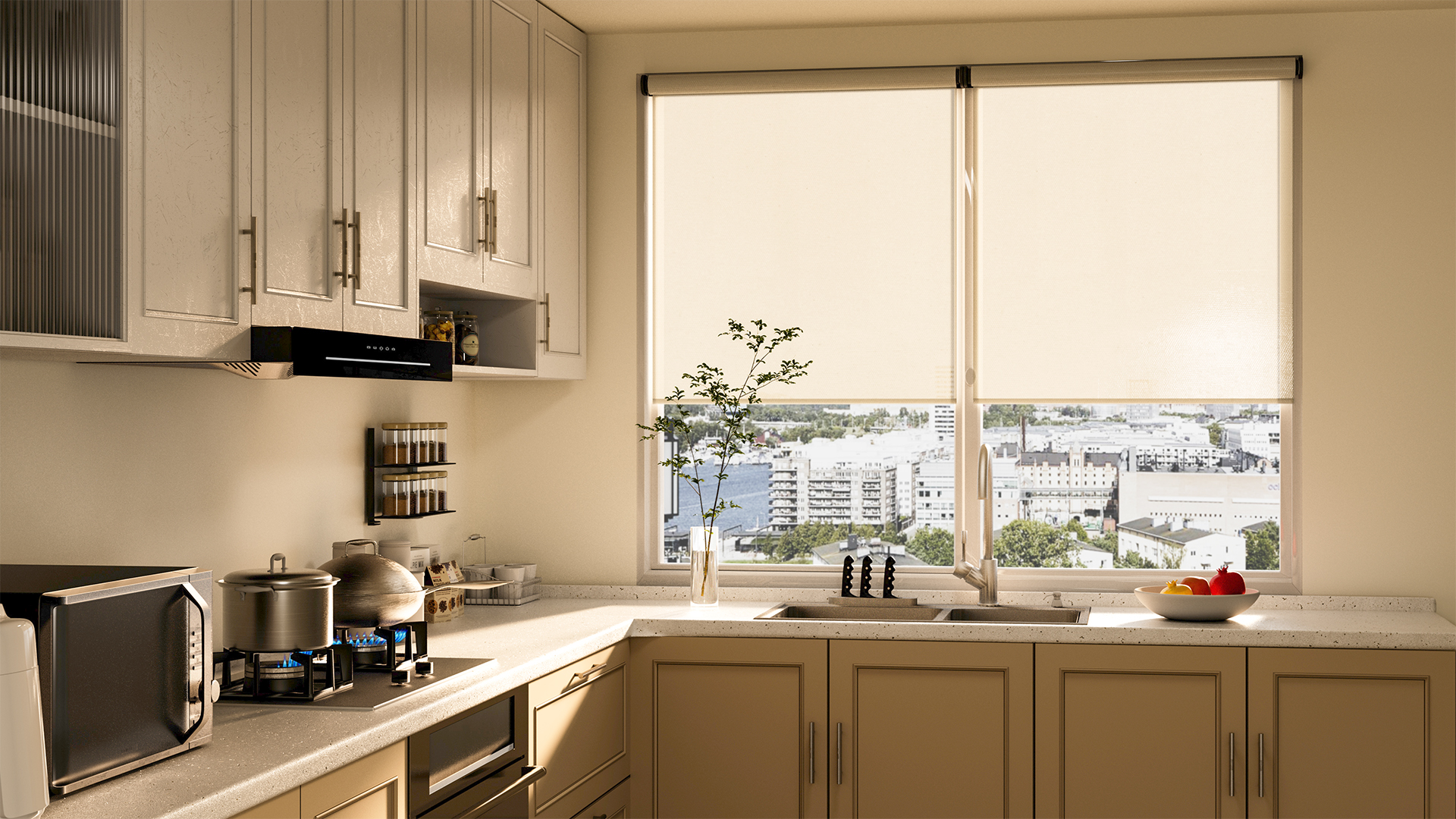 GE Lighting shades kitchen
